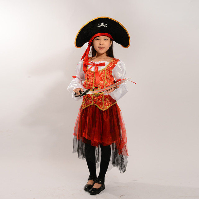 Fantasia Pirata Infantil, Traje Para Meninos E Meninas, Roupas Para Festa  De Carnaval, Halloween - Trajes De Cosplay - AliExpress